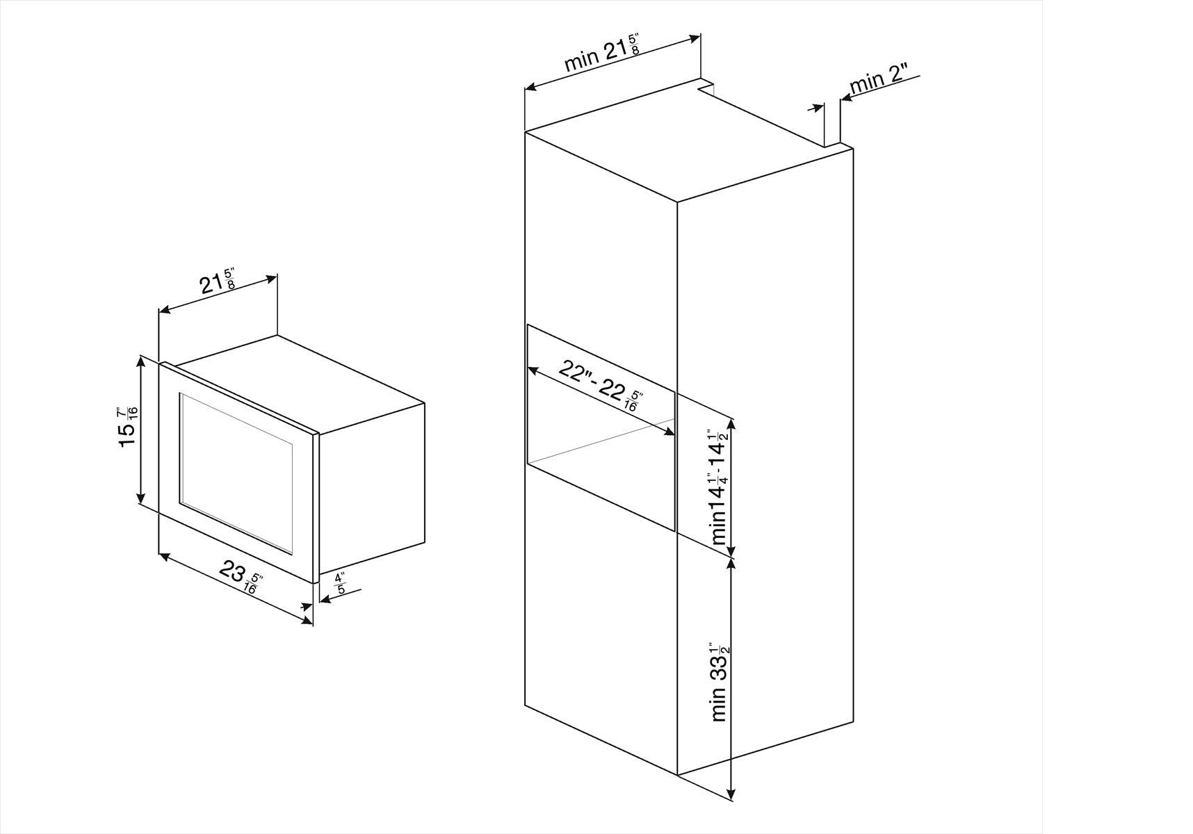 Microondas 60cm Smeg FMIU020X