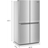 Refrigerador French Door 36" KitchenAid KRQC506MPS