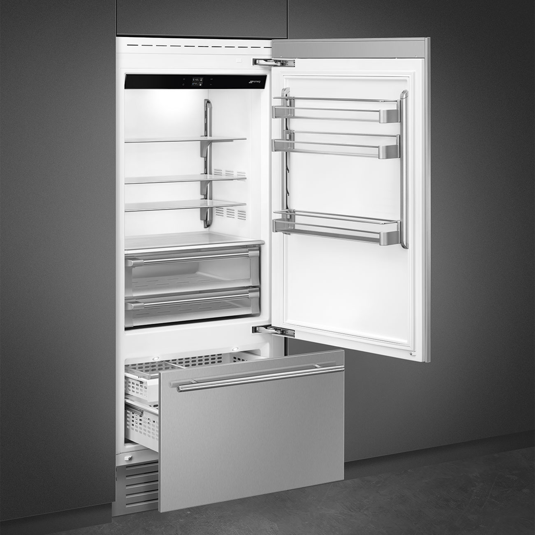 Refrigerador Bottom Mount 36" Smeg RBMU36RX