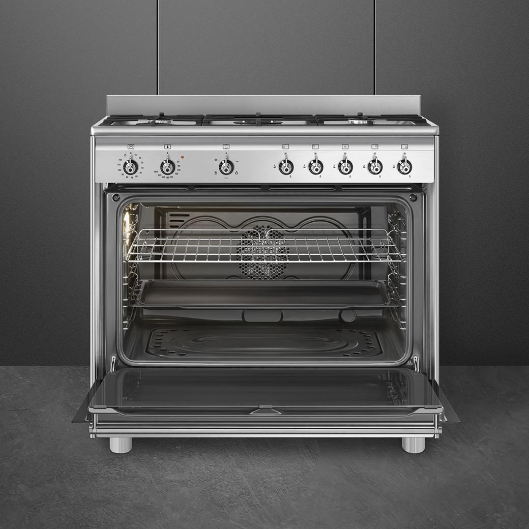Estufa de Gas 90cm Smeg SX91VJM2