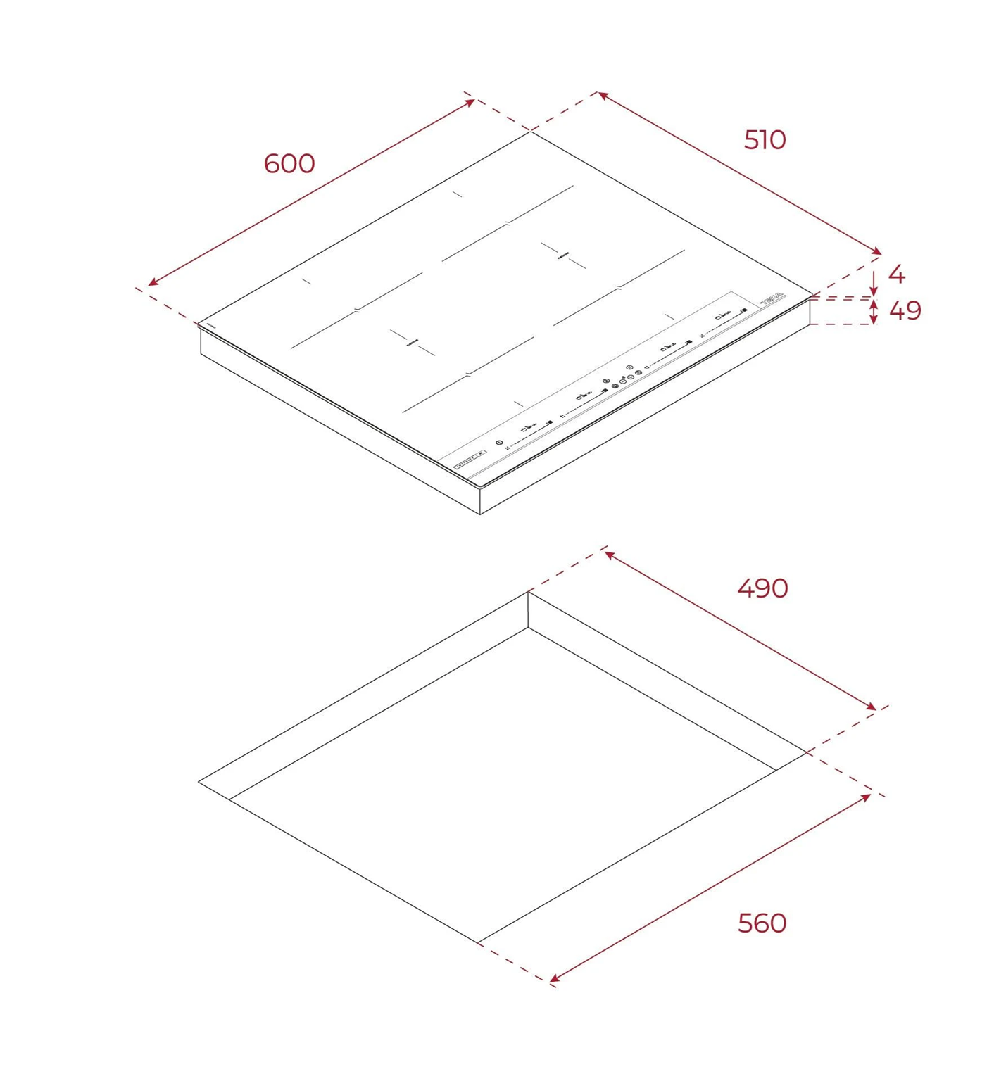 Parrilla de Inducción 60cm Teka IBF 64-G1 MSP BM