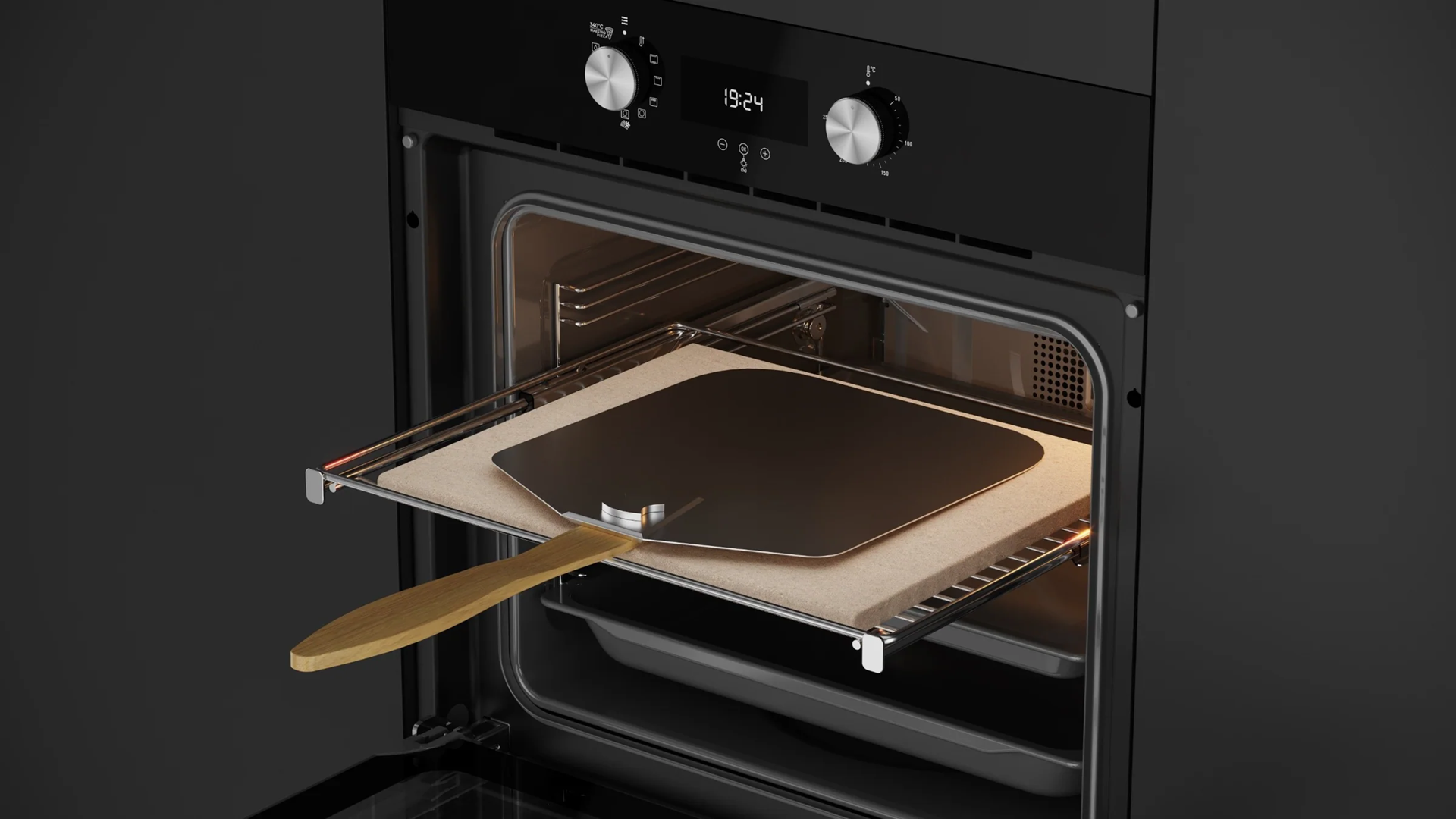 Horno Eléctrico 60cm Teka HLB 8510 P BK MAESTRO PIZZA