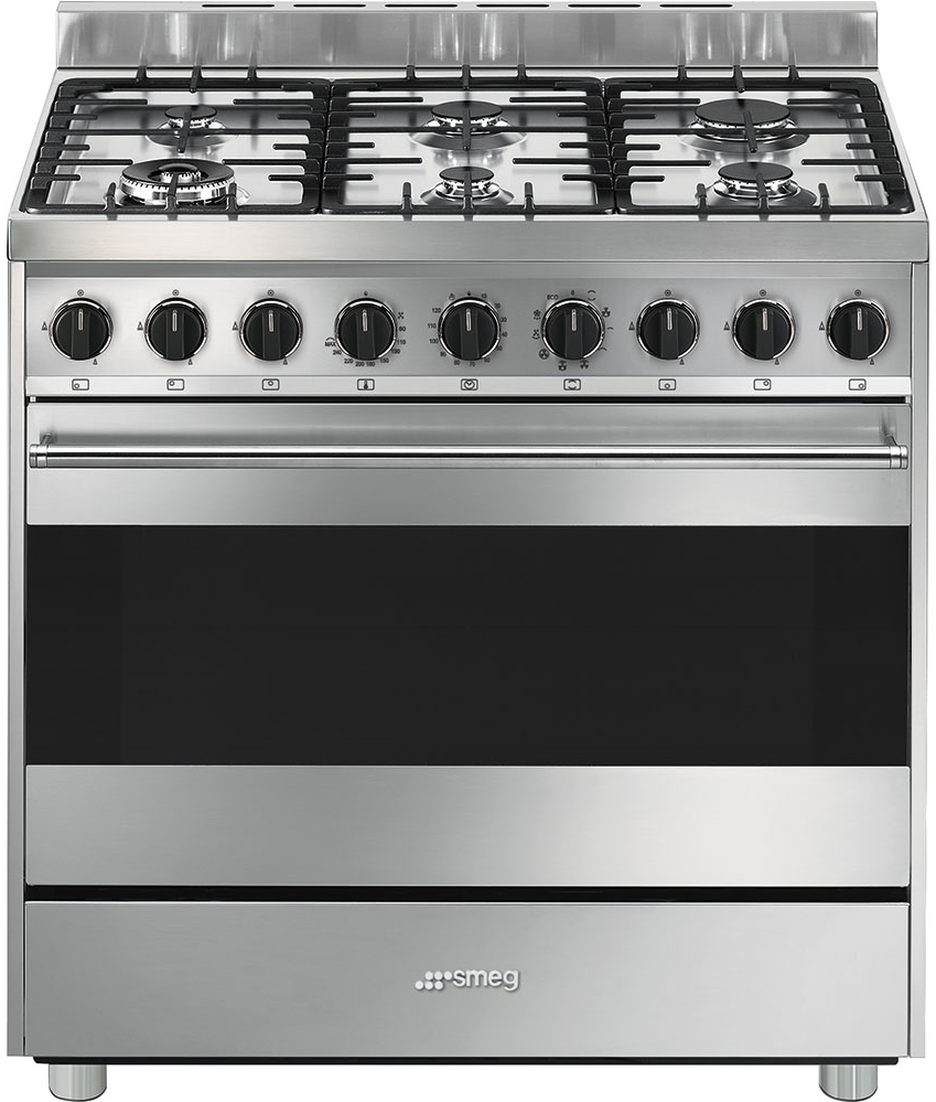 Estufa Dual 90cm Smeg B91GMXI9