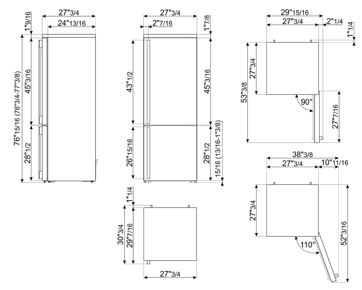 Refrigerador Bottom Mount 70cm Smeg FA490URX