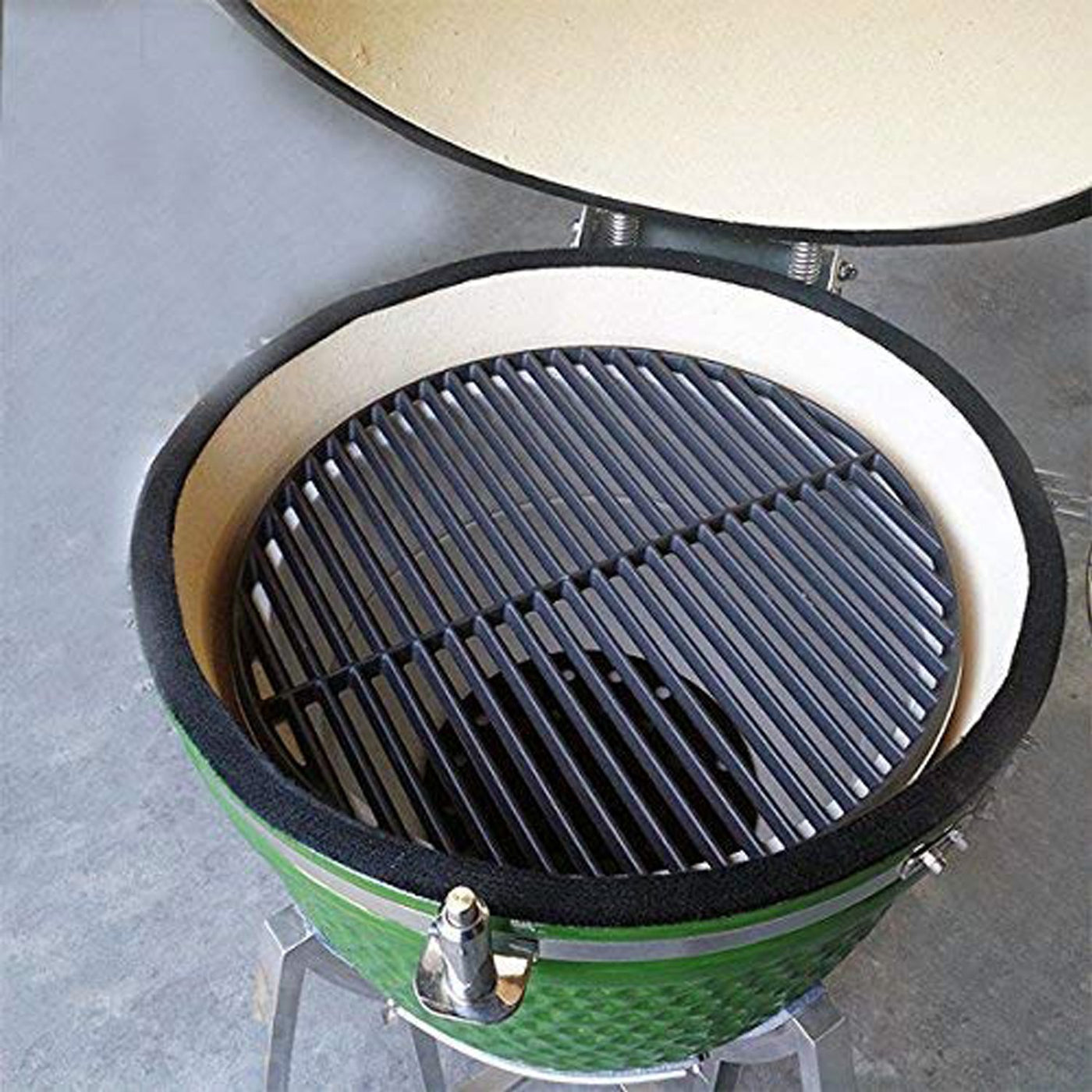 Cast iron grid big green outlet egg