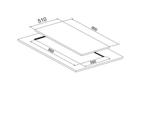 Parrilla de Gas 90cm Tecnolam TFS904F1C.X