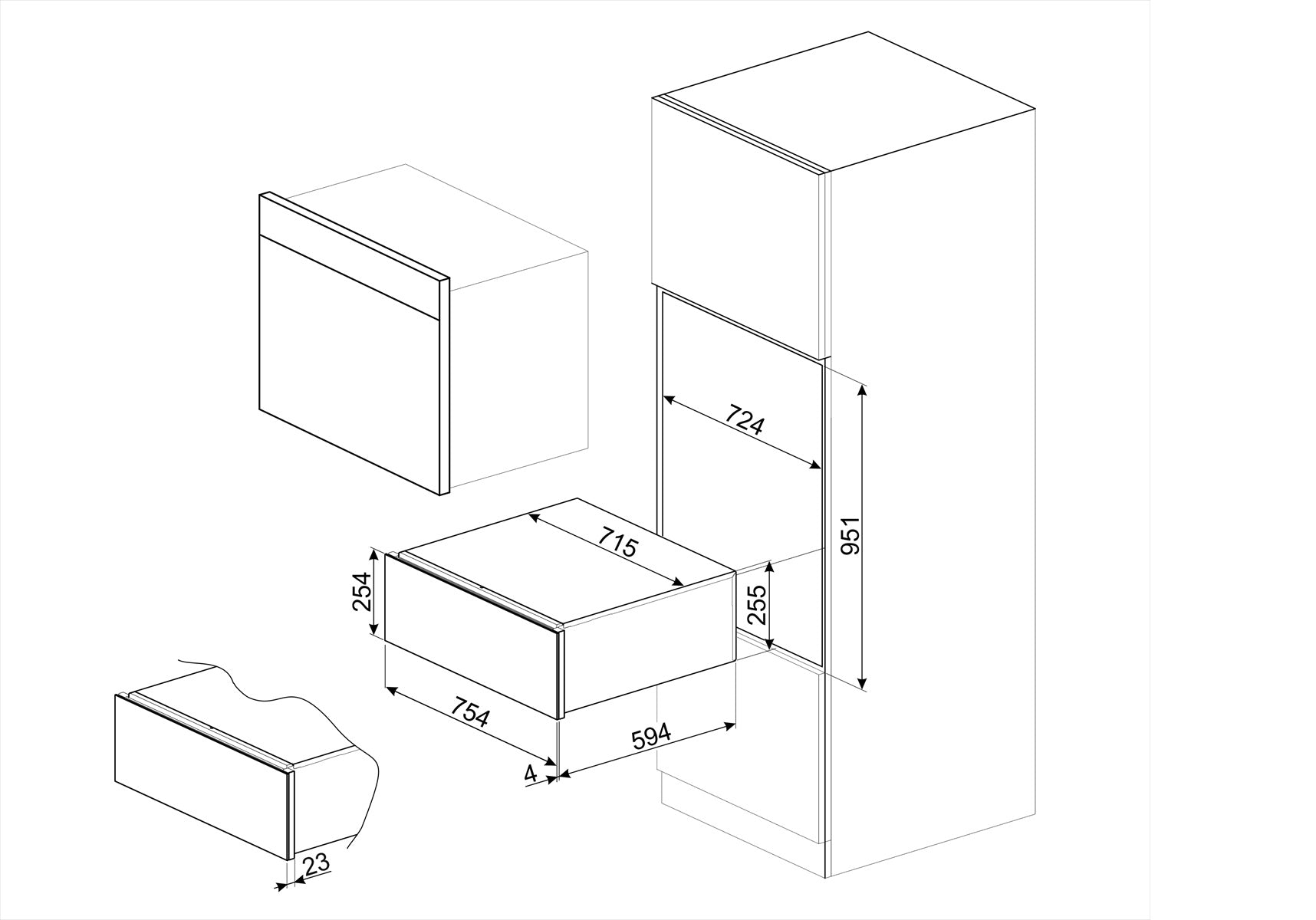 Cajón Caliente 30" Smeg CPRU330X