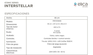 Campana de Isla 65cm Elica Interstellar PRF0151809