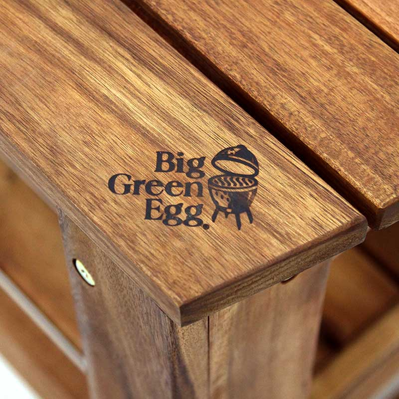 Hardwood Table - Acacia para Big Green Egg