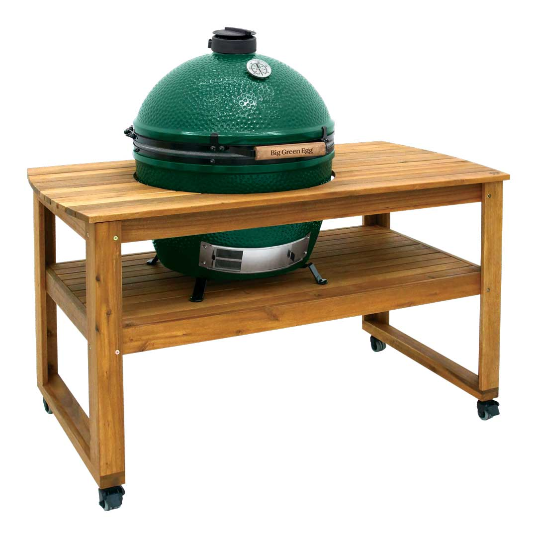 Hardwood Table - Acacia para Big Green Egg